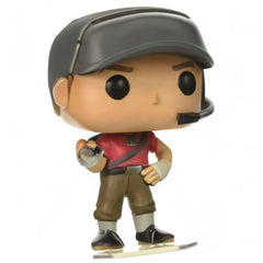 Funko Pop! Scout pose-angle shot highlights iconic stance for shelf display.