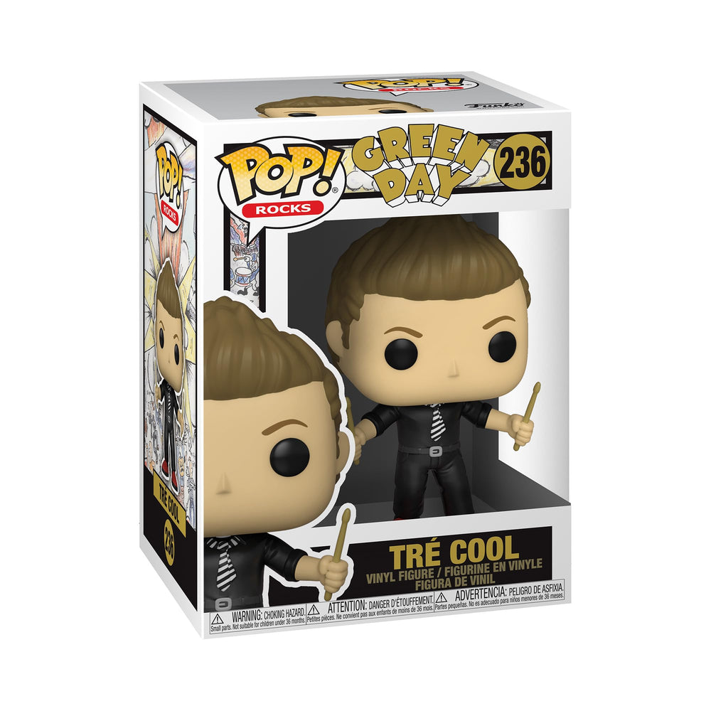 Funko POP! Green Day Tre Cool front view shows collectible vinyl detail for display