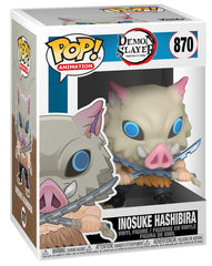 Funko POP Inosuke Hashibira figure side view ideal for shelves