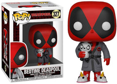 Funko Pop Marvel Deadpool Playtime robe figure for desk display
