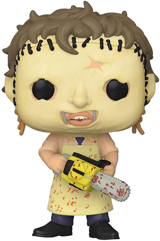 Funko Leatherface figure front view for display collection.