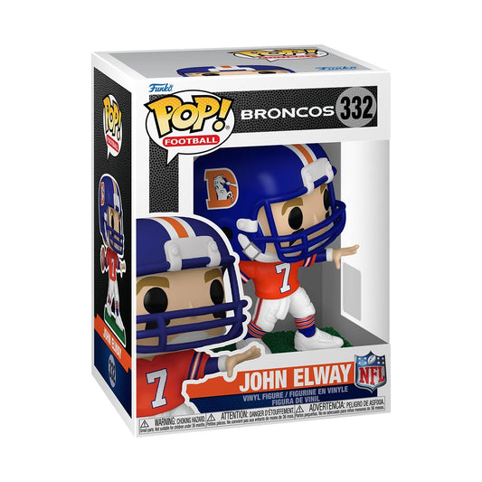 Funko Pop! John Elway Broncos front view ideal for display and gifting