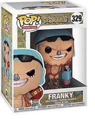 Funko Pop! One Piece Franky display-setup illustrates versatile shelf display options.