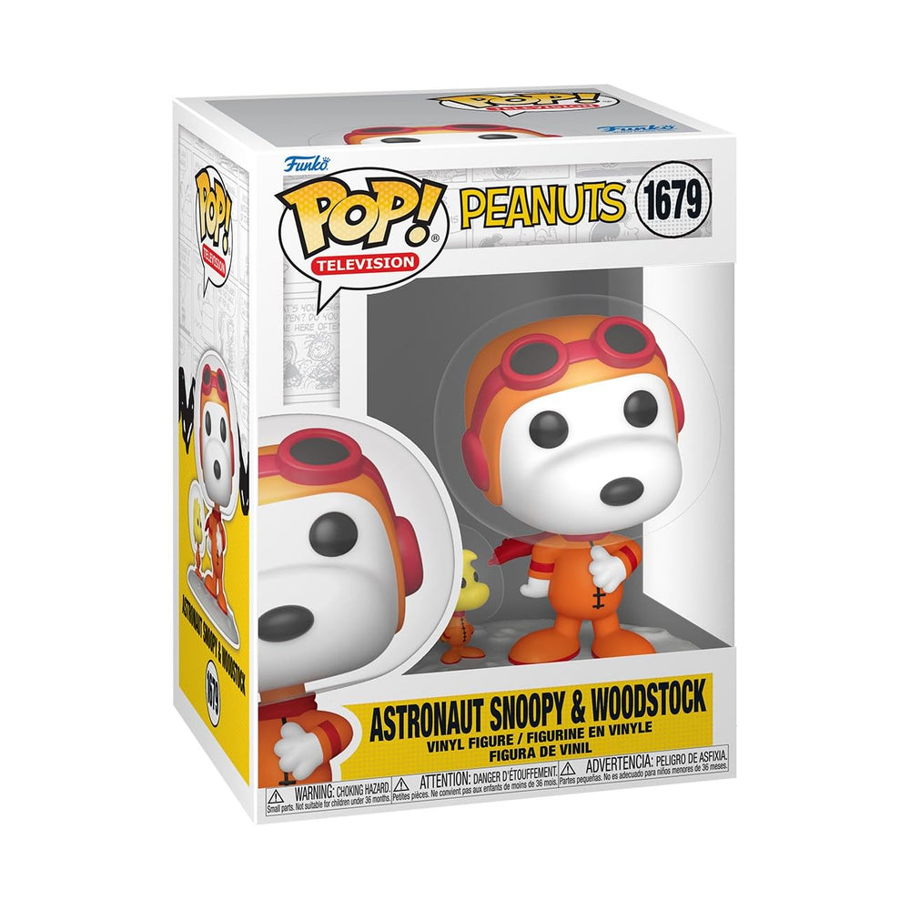 Funko Pop Peanuts Space Snoopy Astronaut front view for display