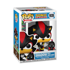 Funko Pop Shadow Hedgehog and Dark Chao duo ready for display.