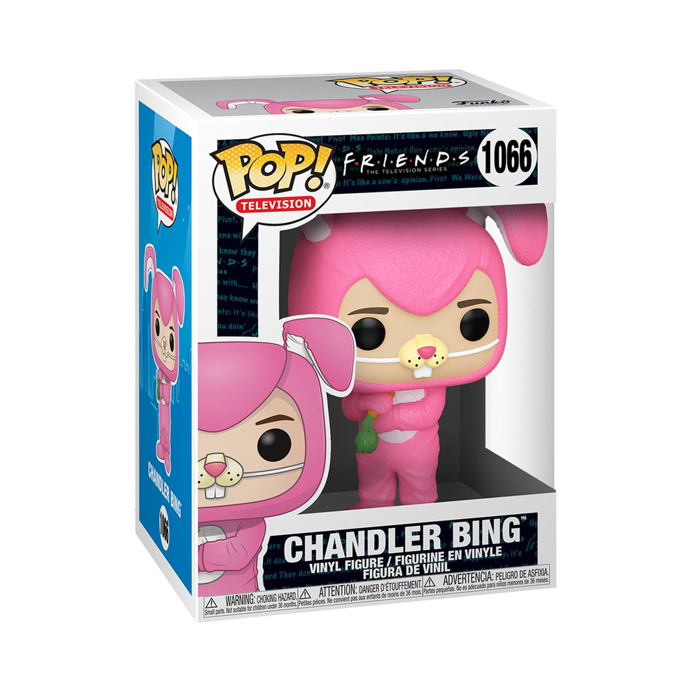 Funko Pop TV Chandler as Bunny figure on display shelf