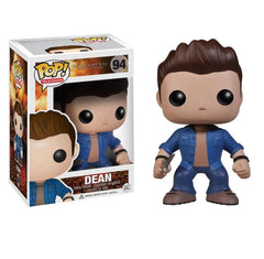 Funko POP Television Dean Blue side view, ideal shelf accent for fans.