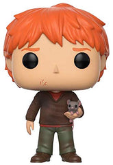 Funko Ron Weasley with Scabbers figure in window box ideal for Potter collectibles