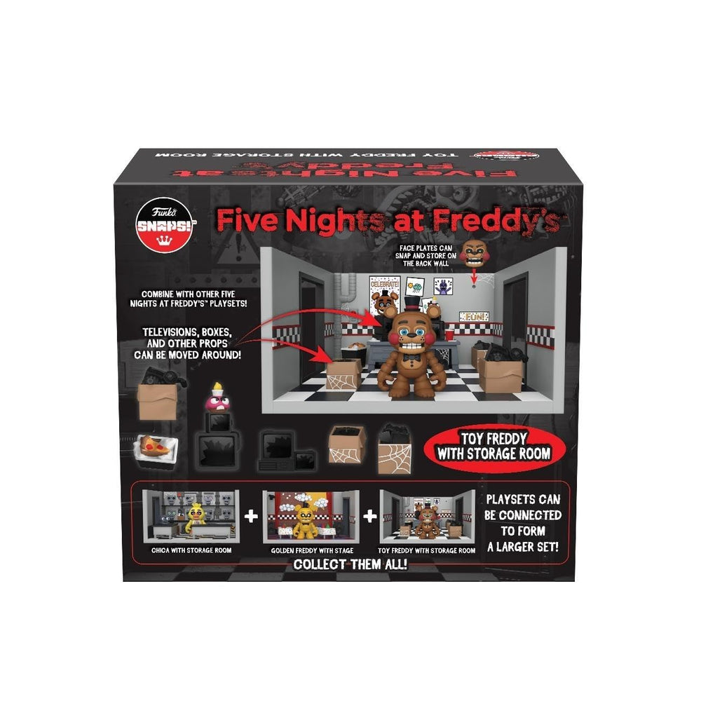 Funko Snaps Freddy face piece shows expressive details for scene customization.