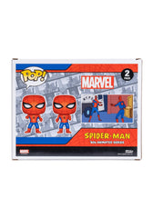 Funko Spider-Man Imposter Pop! 2-Pack window display box ready for shelving