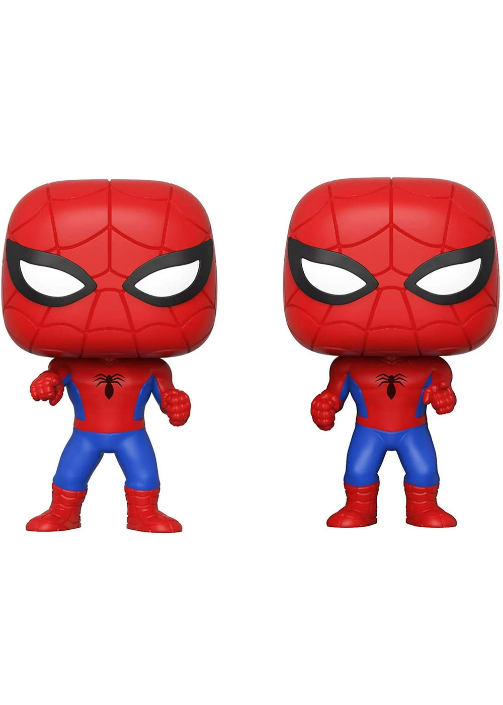 Funko Spider-Man Imposter Pop! 2-Pack close-up shows sculpt details