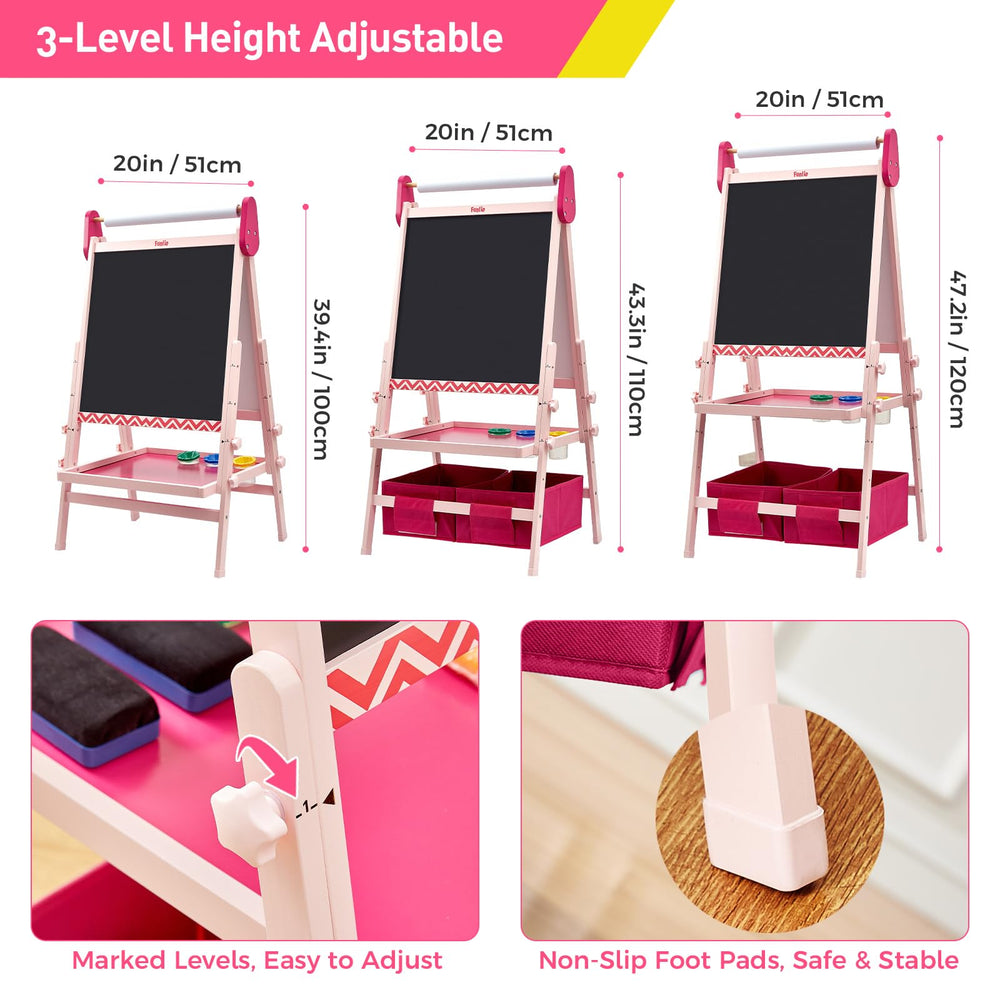 FUNLIO easel triangular stand provides stable craft time and safety.