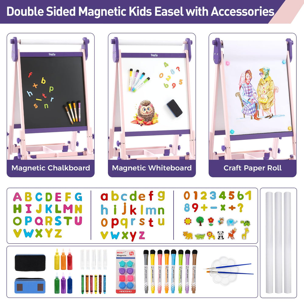 FUNLIO Foldable design enables easy storage after art time.