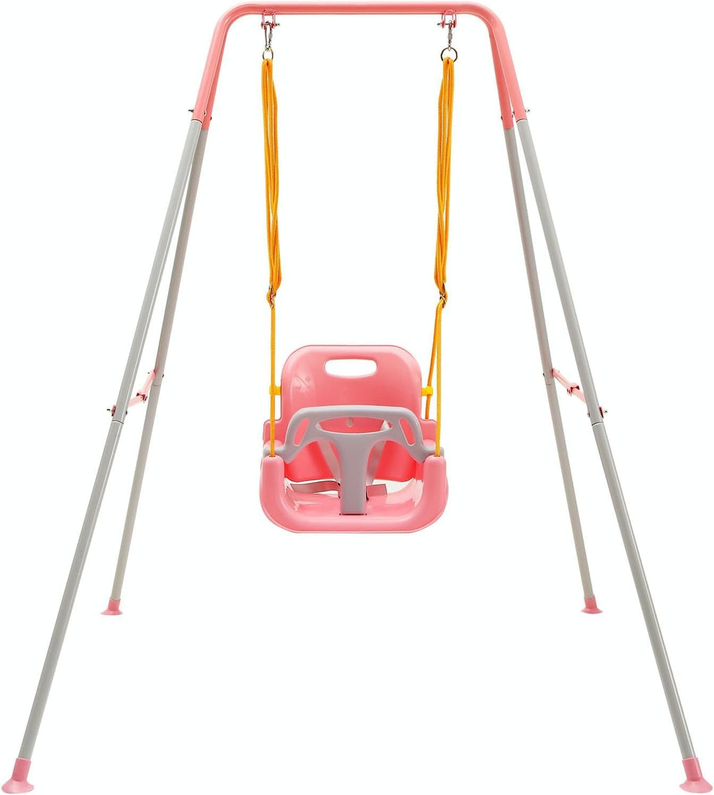 FUNLIO toddler swing with foldable stand for easy storage and setup