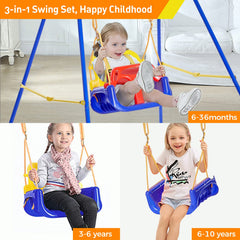 FUNLIO toddler swing four sandbags provide stability and reduce tipping