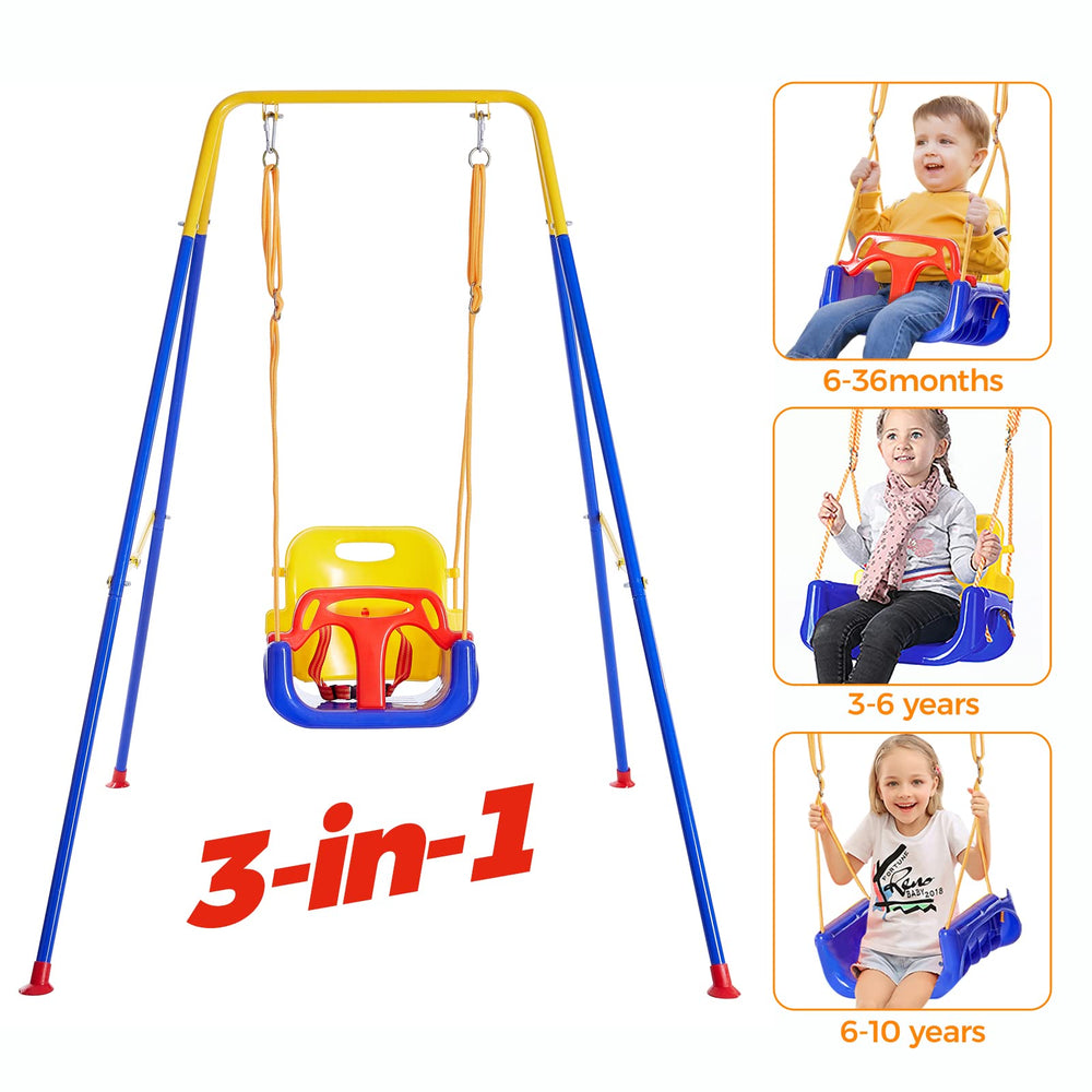 FUNLIO toddler swing removable seat enables easy indoor outdoor use