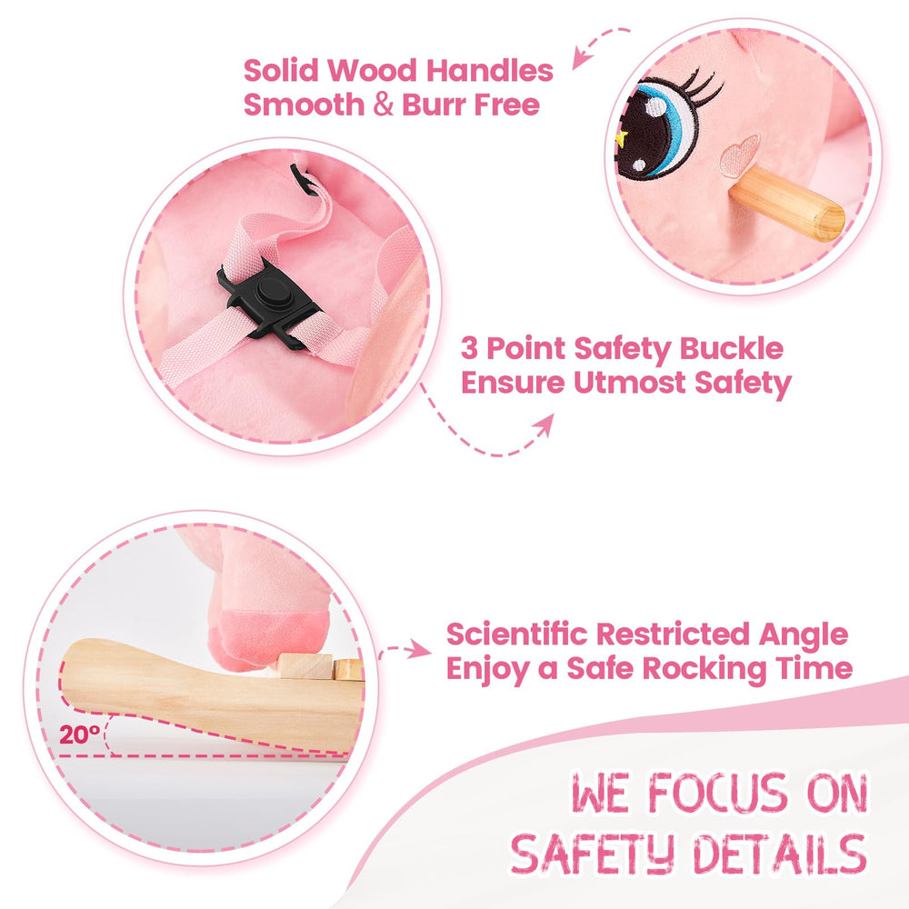 FUNLIO unicorn rocker is easy to assemble for quick setup