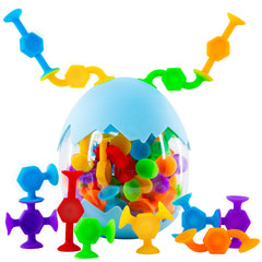 Funny Old Man 48-pcs bath toys help kids build fine motor skills during bath time.