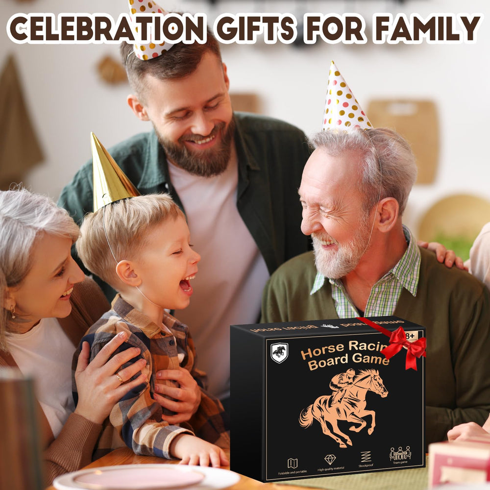 FUNNYB&G family game night scene shows easy setup and fun.
