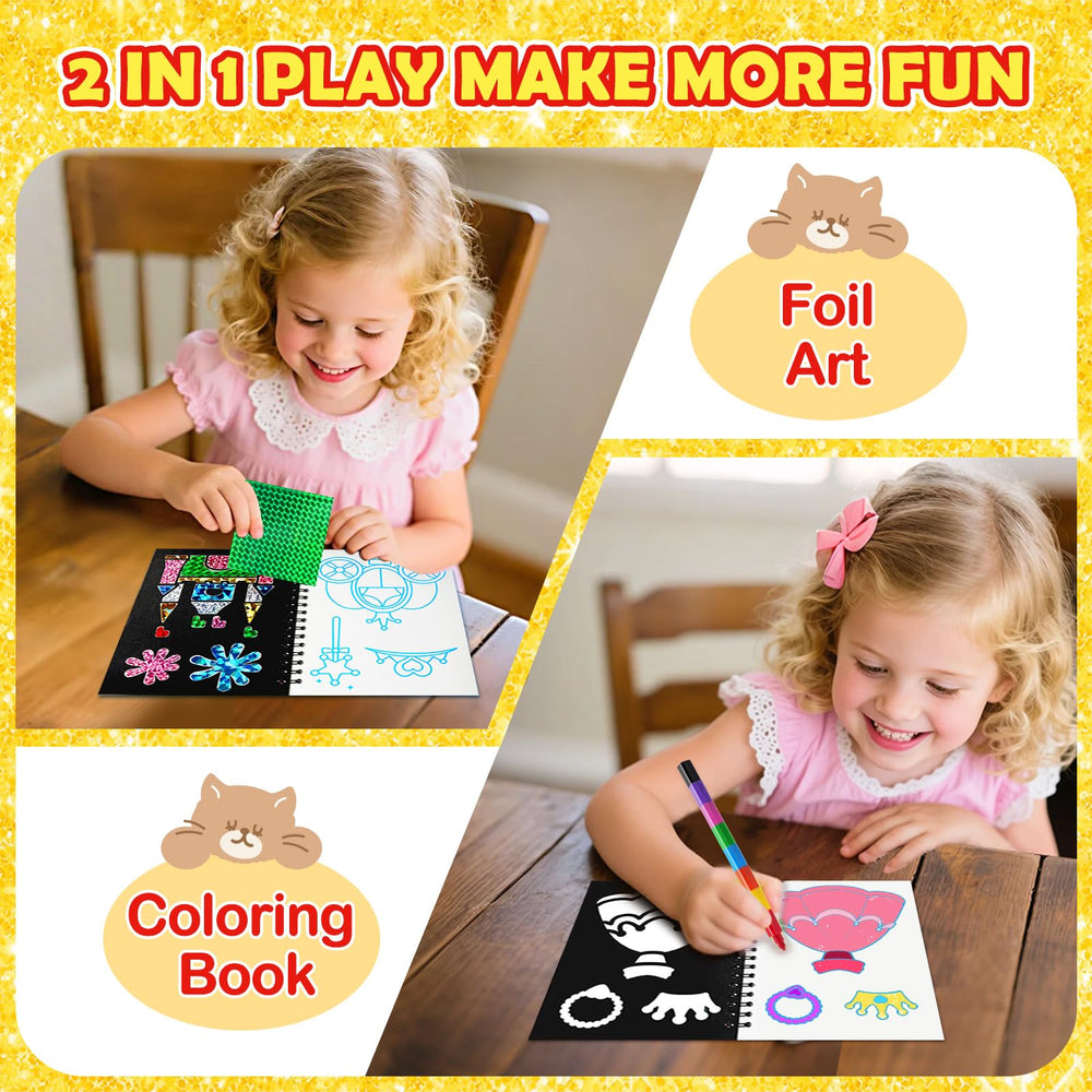 FUNNYB&G robot theme foil art kit brings playful science vibes to gift bags