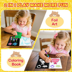 FUNNYB&G robot theme foil art kit brings playful science vibes to gift bags