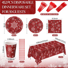 Funnymoom snowflake silver plates elevate winter parties with modern flair.