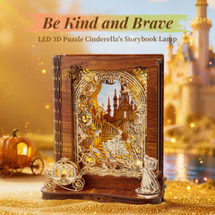 FUNPOLA 3D puzzle nightlight pumpkin carriage detail enhances playroom ambiance.
