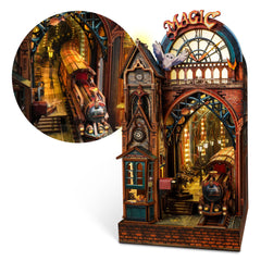 FUNPOLA Magic Station LED-illumination brings a warm, magical glow to your shelf