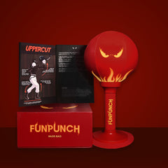 Action shot of FunPunch Rage Bag in a quick office or home cardio session.