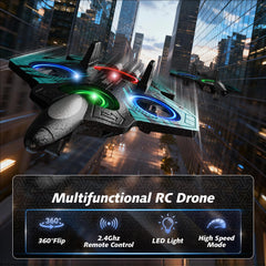 FUNPX RC airplane performing a 360° flip for dynamic stunts