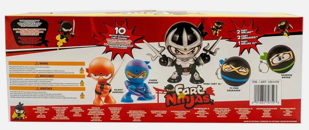 Funrise Fart Ninjas XL figure adds a bigger surprise for pranks.