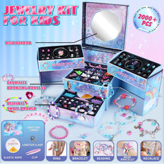 Young crafter creating jewelry with FUNSENLY beads and tools