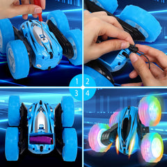 FunsLane RC stunt car demonstrates smooth drifts and fast turns