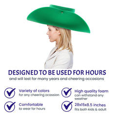 FUNSTITUTION Hilarious foam hat, red color, brings laughter to birthdays and family gatherings.