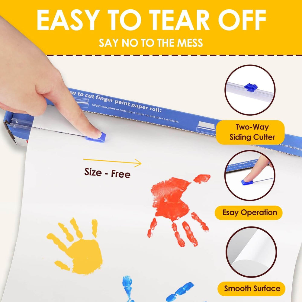 Funto art paper with slide cutter enables precise trimming to any size.
