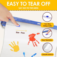 Funto art paper with slide cutter enables precise trimming to any size.