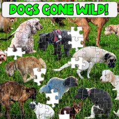 Funwares Original 101 Puppies Puzzle finished size 19x14 ready to display.