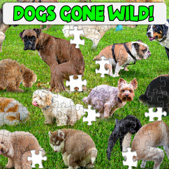 Funwares 101 Puppies Puzzle puppies in yard image for lighthearted chaos and gifting ideas
