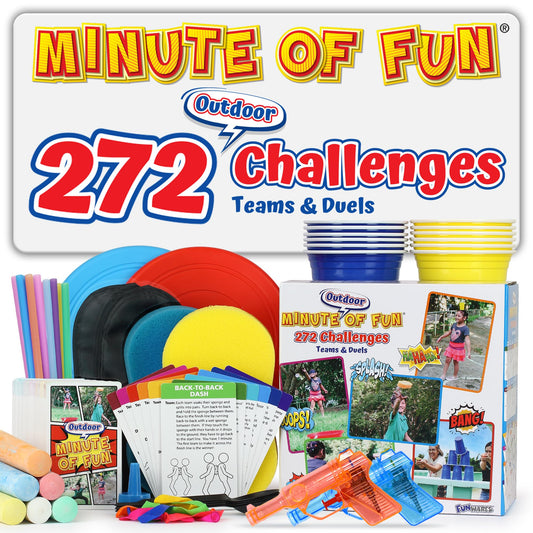 Funwares Original 272 game cards for quick, engaging backyard challenges.