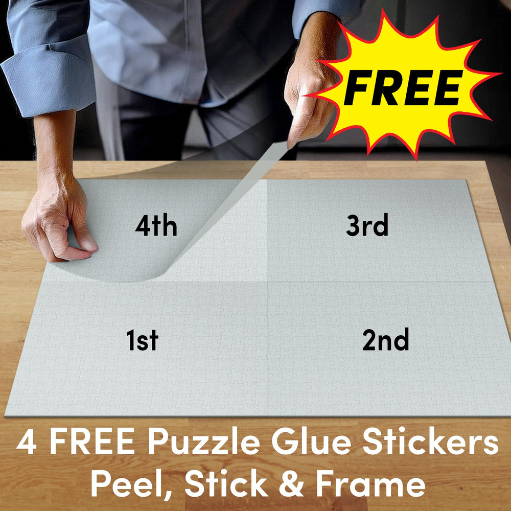 Funwares puzzle frame click-clip assembly enables quick setup without tools