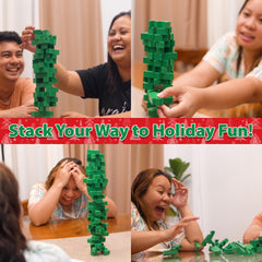 Funwares Santa's Stack-Up tumbling tower challenges balance while keeping kids engaged.
