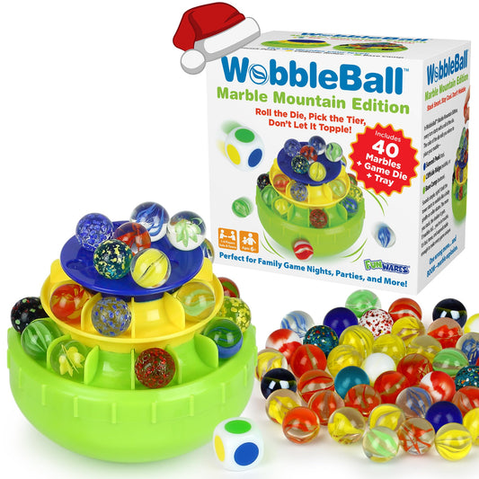 Funwares WobbleBall base camp setup enhances beginner-friendly balance play.