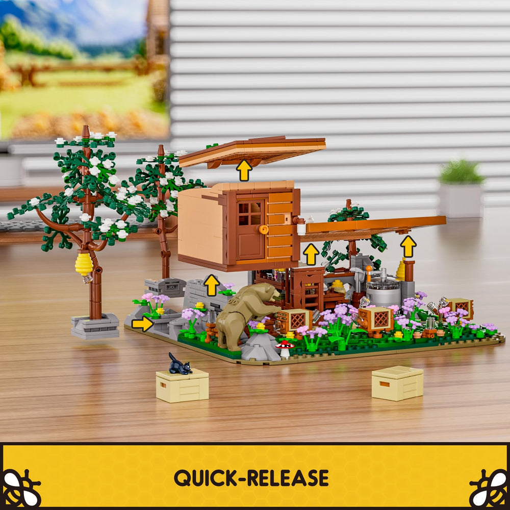 FUNWHOLE Bee-Farm rotating honey separator in action for hands-on exploration.