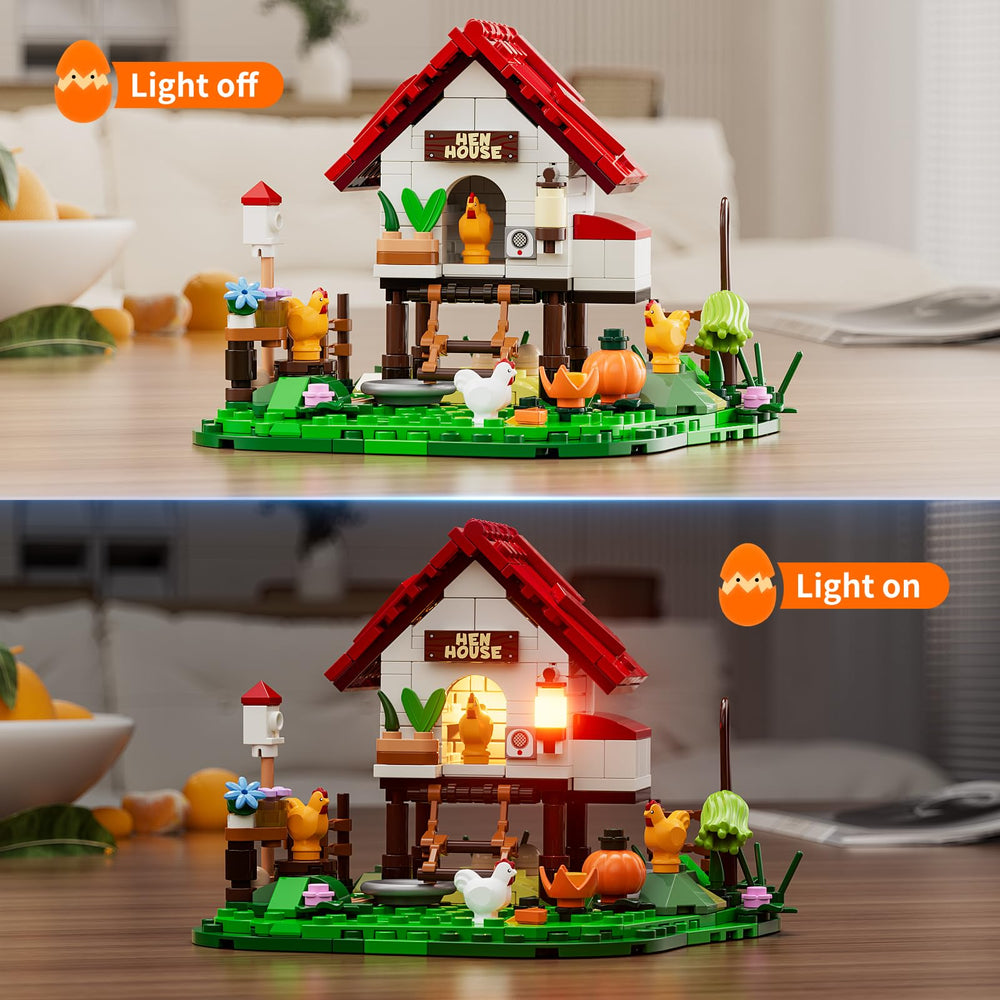 FUNWHOLE chicken coop figures bring authentic farm characters to life