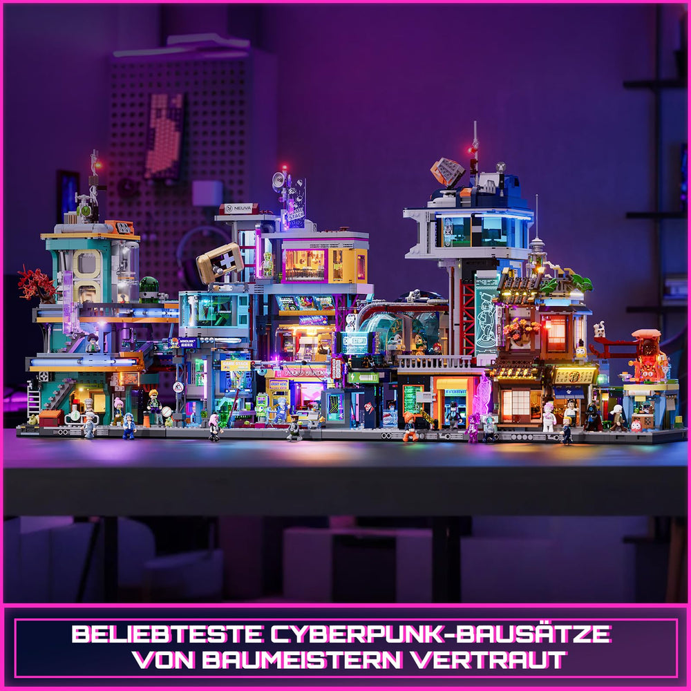 FunWHOLE Cyberpunk modular buildings allow easy reconfiguration for storytelling