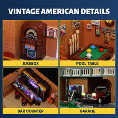 FUNWHOLE glowing liquor cabinet provides ambient details for nostalgic ambiance