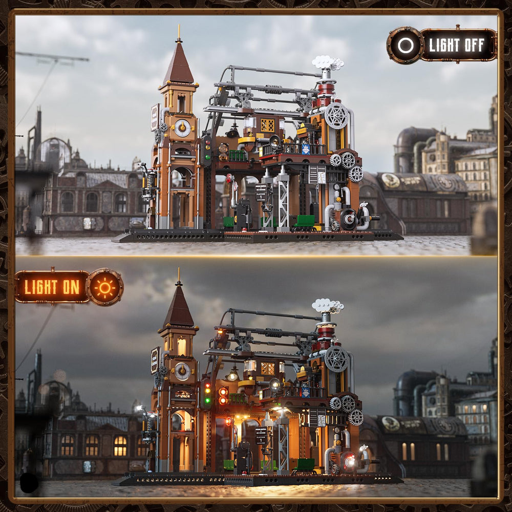 FUNWHOLE Illuminated Tracks and Tower highlights intricate details during playtime.