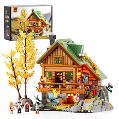 FUNWHOLE Mountain-Cabin House Pieces for an immersive build experience