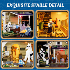 FunWhole posable minifigures saddle horses and attach reins