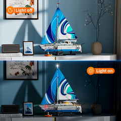 FUNWHOLE La Brisa lighting system creates authentic night display with realistic navigation lights.